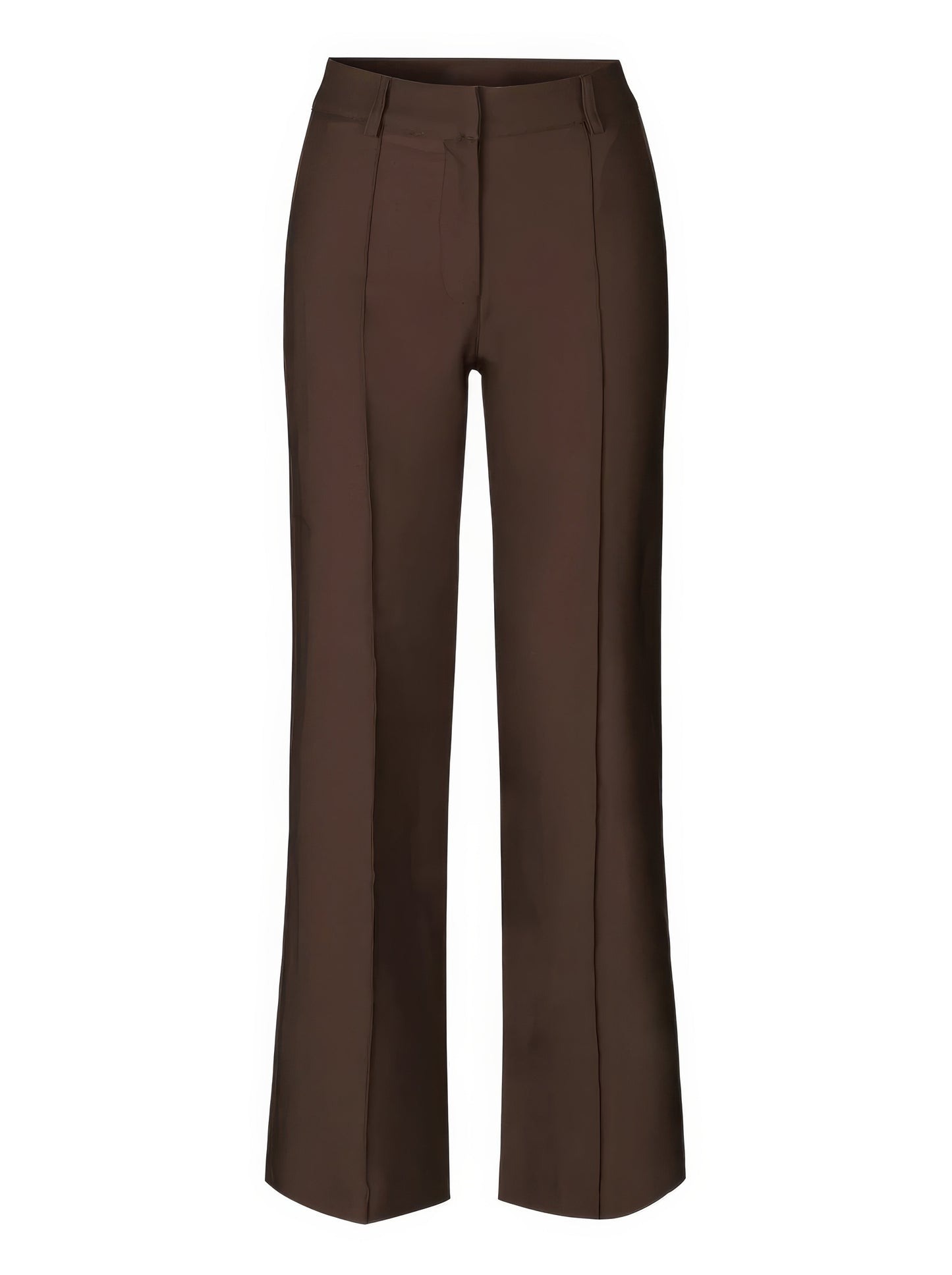 Lina - Elegante Rechte Comfortabele Hoge Taille Broek met Zakdetails