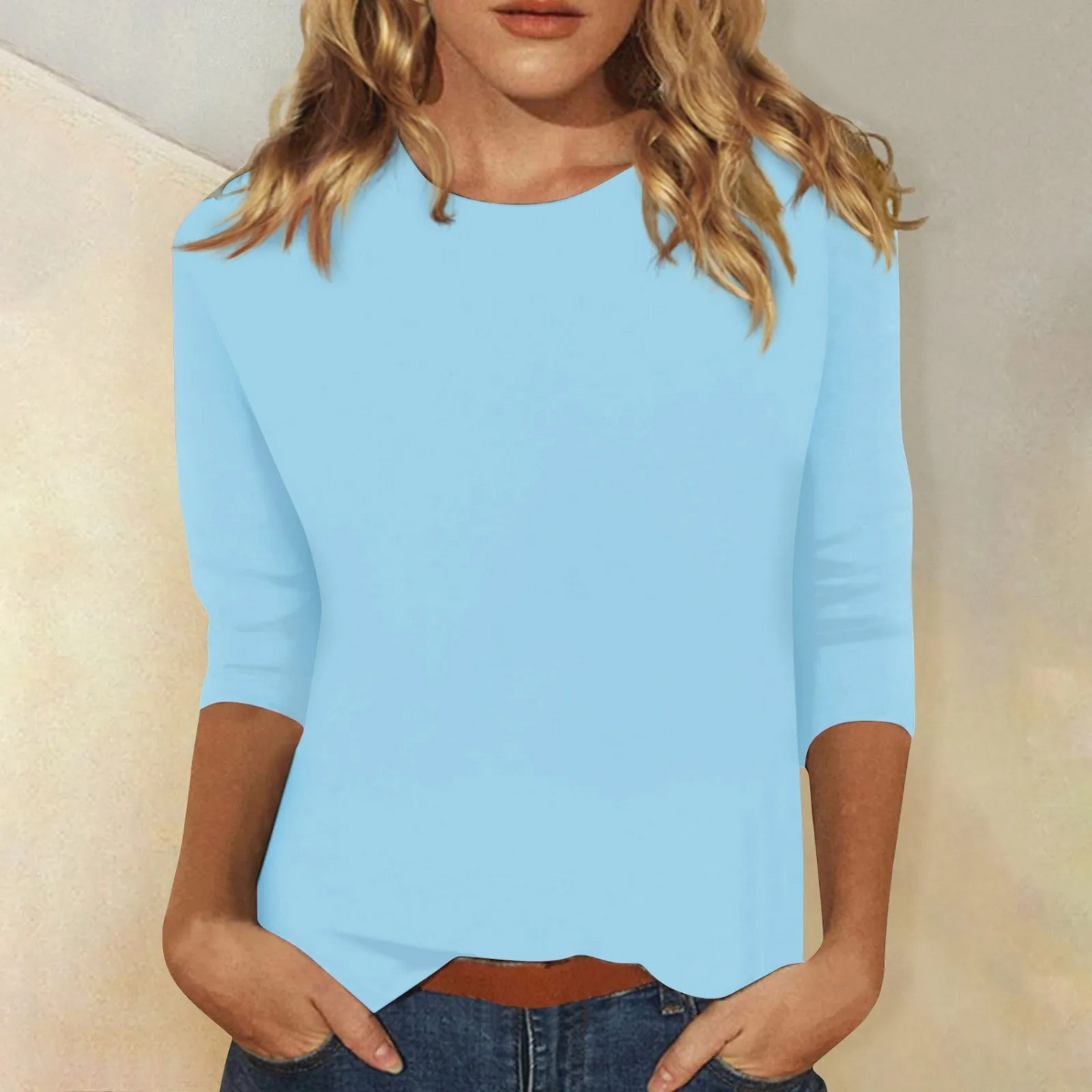 Blondie - Zwart Dames Shirt met lange Mouwen, Ronde Hals