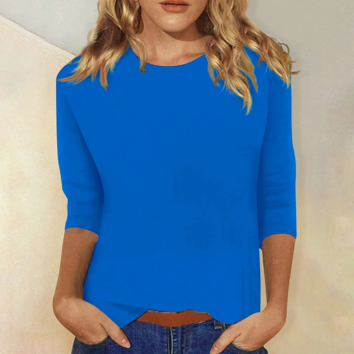 Blondie - Zwart Dames Shirt met lange Mouwen, Ronde Hals
