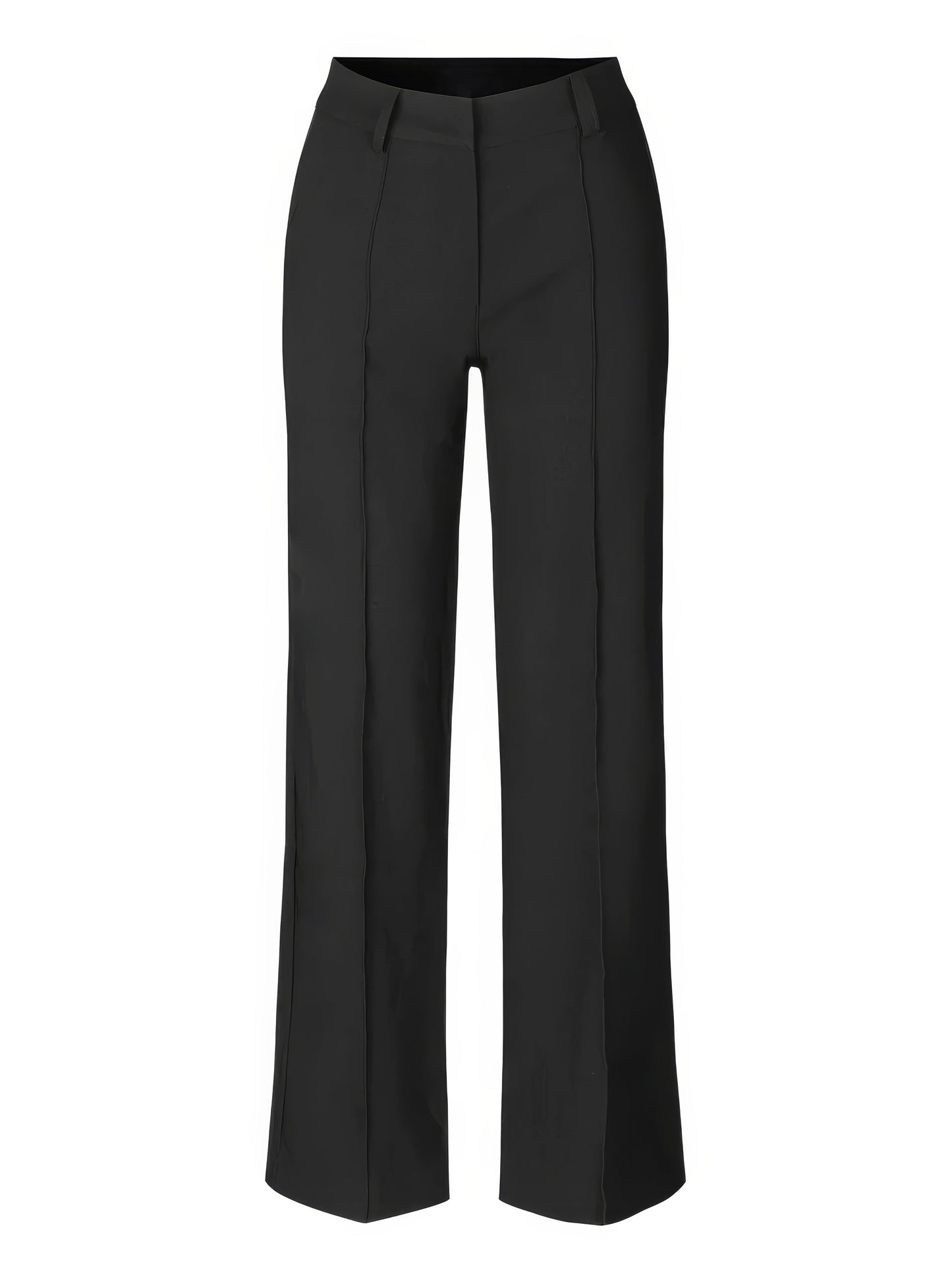 Lina - Elegante Rechte Comfortabele Hoge Taille Broek met Zakdetails