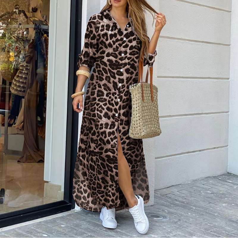 Elodie - Maxi Jurk met Luipaardprint