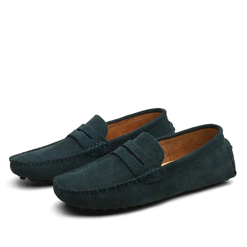 Hugo - Suède loafers in Italiaanse stijl