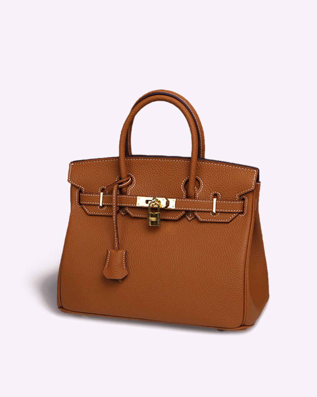 Loïs - HandBag Luxe Leren Draagtas met Gouden Details en Slotje