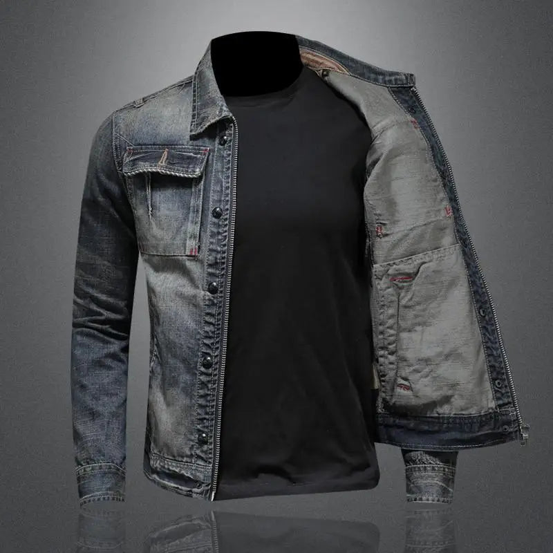 Jacek – Retro denim jack voor vintage stijl