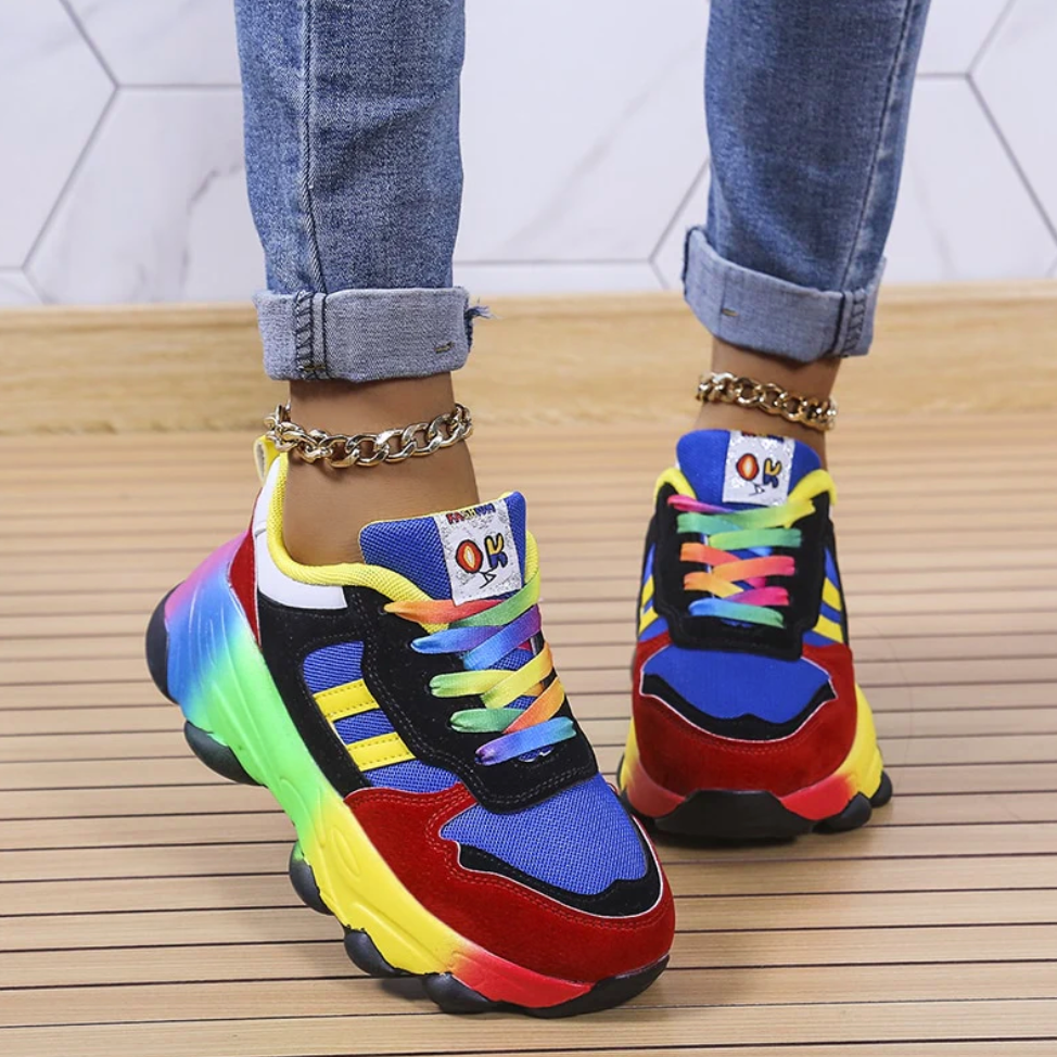 Quirine - Regenboog Sneakers