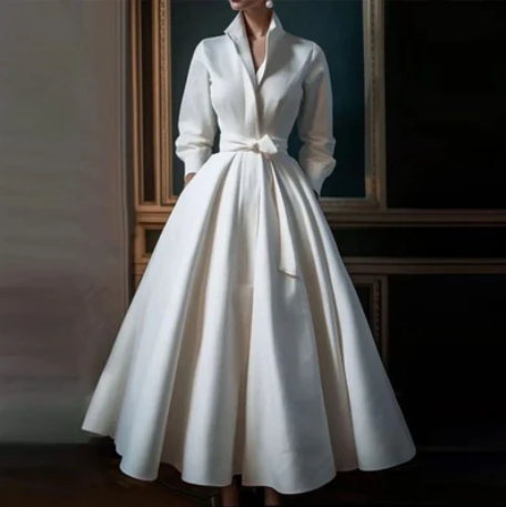 Tessa – Elegante witte lange jurk
