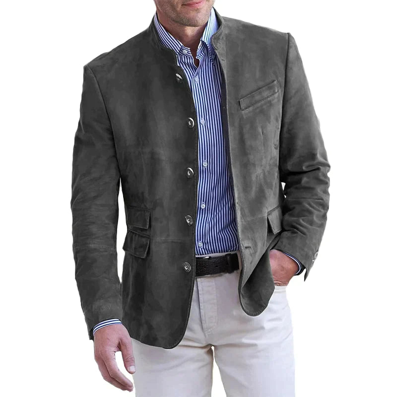 Lars - Stijlvolle Suède Herenblazer