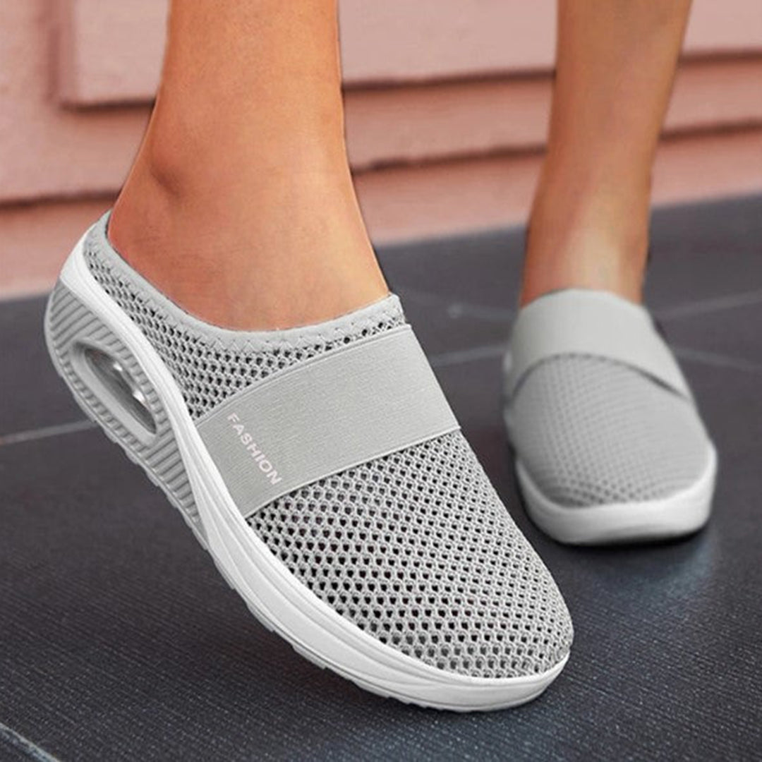 Ava - Zwarte Slip-On Mode Slippers