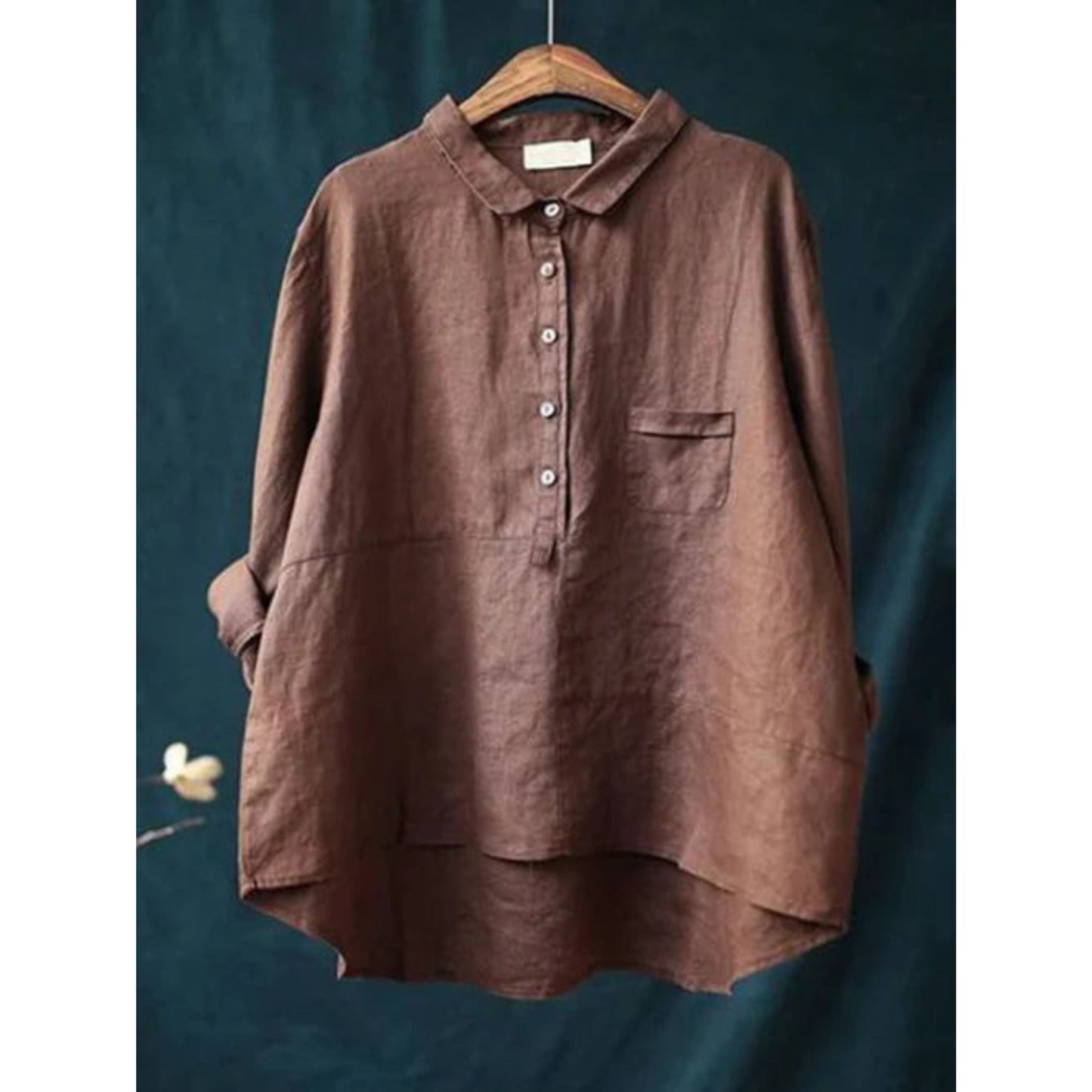 Liv - Linnen Shirt met Knopdetail