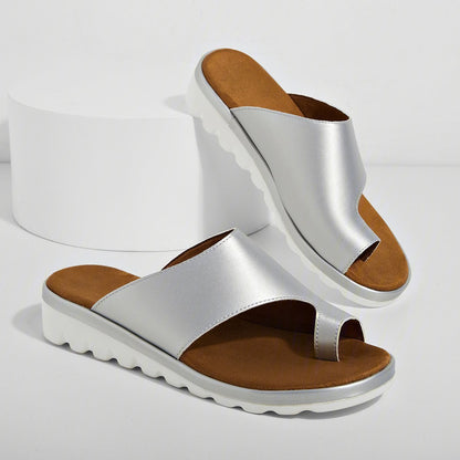 Sofia - Open Toe Sandalen met Lage Hak en Extra Support in Zomerse Kleuren