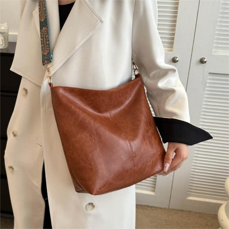 Sendra - Boho Chic Crossbody Ruime Schouder Tas met Abstract Design Schouderband en Vegan Leer