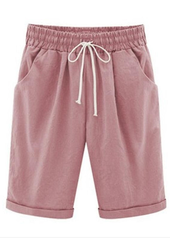 Nikki - Vrouwen Casual Zomer Vakantie Losse Katoenen Shorts Broek met Zakken en Koord