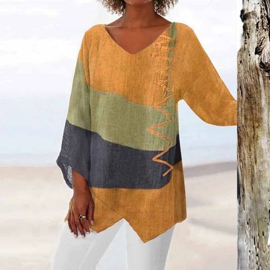 Mila - Bohemian Geïntegreerde Kleur Top