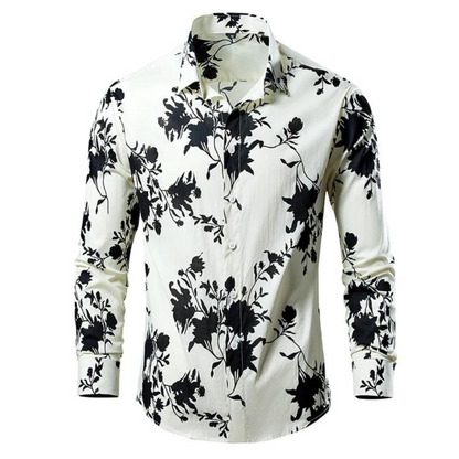 Luca - Hawaii Bloemen Prints Zomer Blouse Overhemd Voor Heren