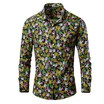 Luca - Hawaii Bloemen Prints Zomer Blouse Overhemd Voor Heren