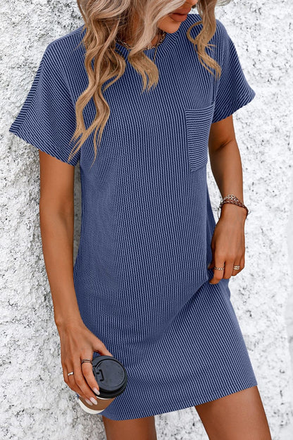 Anna - Korte Mouw Mini T-shirt Jurk