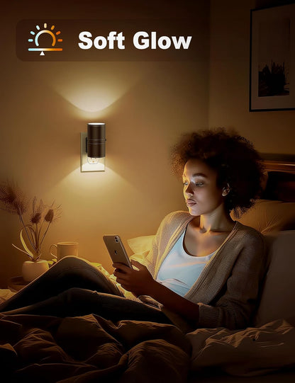 NightNova - Dimbaar LED Nachtlampje Plug In  Instelbare Helderheid voor Slaapkamers & Gangen