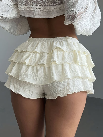 Julia - Geplooide Chiffon Mini Shorts