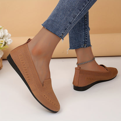 Anneliese - Geweven Orthopedische Ballerina Loafers met Extra Demping