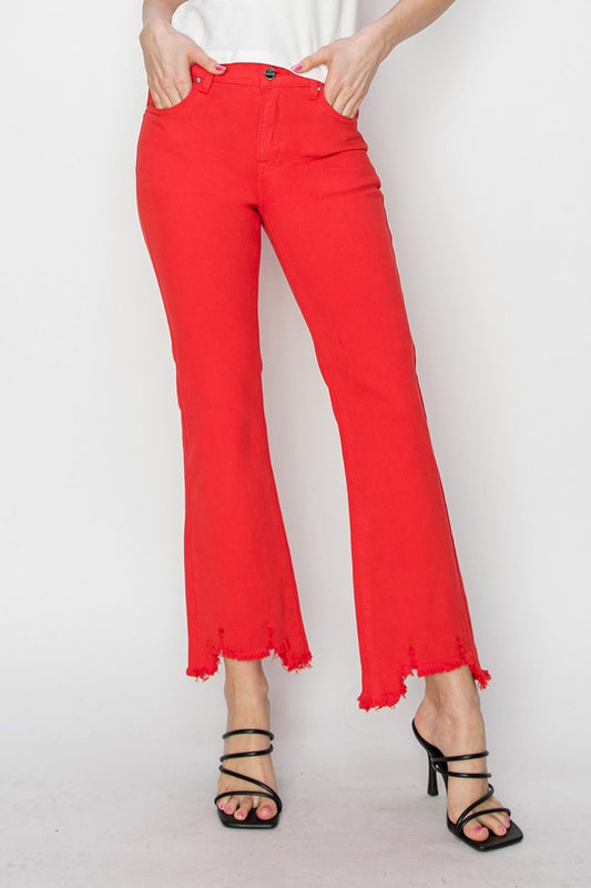 Henna - Bootcut jeans met zakken