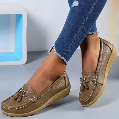 Emma - Loafers met Kwastjes en Keten Detail