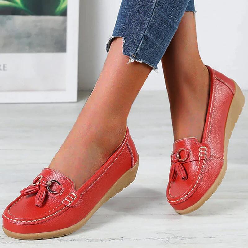 Emma - Loafers met Kwastjes en Keten Detail
