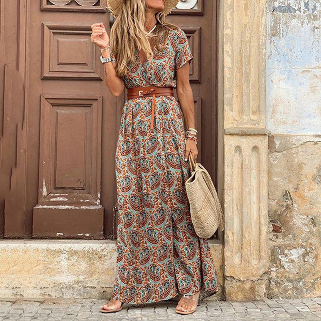 Sophie - Stijlvolle en Elegante Boho Zomerjurk
