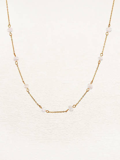 Zwaantje - Zoetwaterparel Ketting Goud
