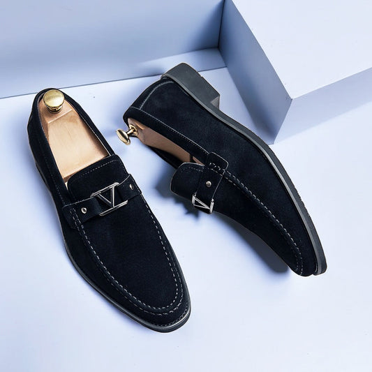 Valentiano Elegante Suede Slip-On Loafers voor Heren