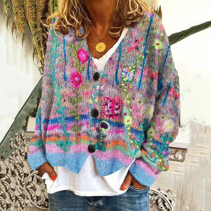 Sophia - Bloemenborduursel Cardigan