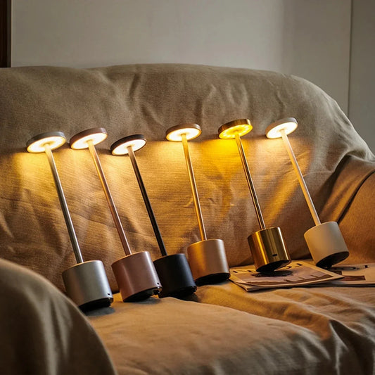 LuxoraGlow Luxe en Moderne Oplaadbare Draadloze Lamp