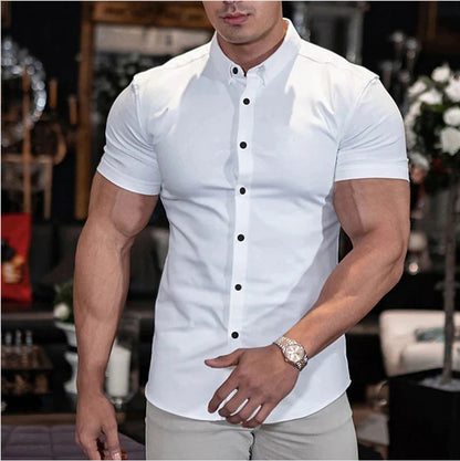 Joris - Slim-Fit Overhemd voor Heren Korte Mouwen Stijlvol & Comfortabel
