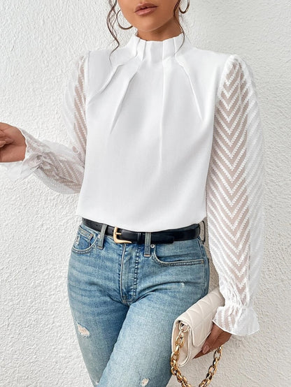 Everlee - High-Neck Blouse voor Vrouwen