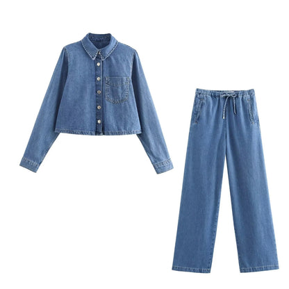 Anna - Tweedelig Denim Set