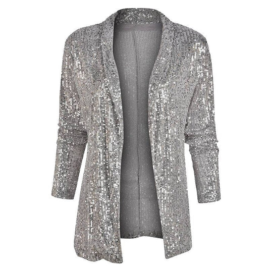 Jullia - Blazer Vest met Glitter Pailletten