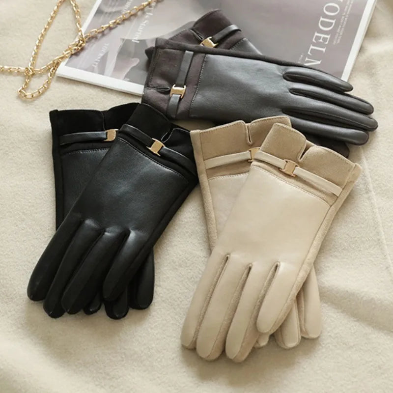 Tine - Leren Winterhandschoenen