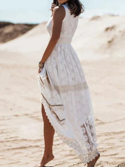 Ava - Bohemian Kanten Maxi Jurk