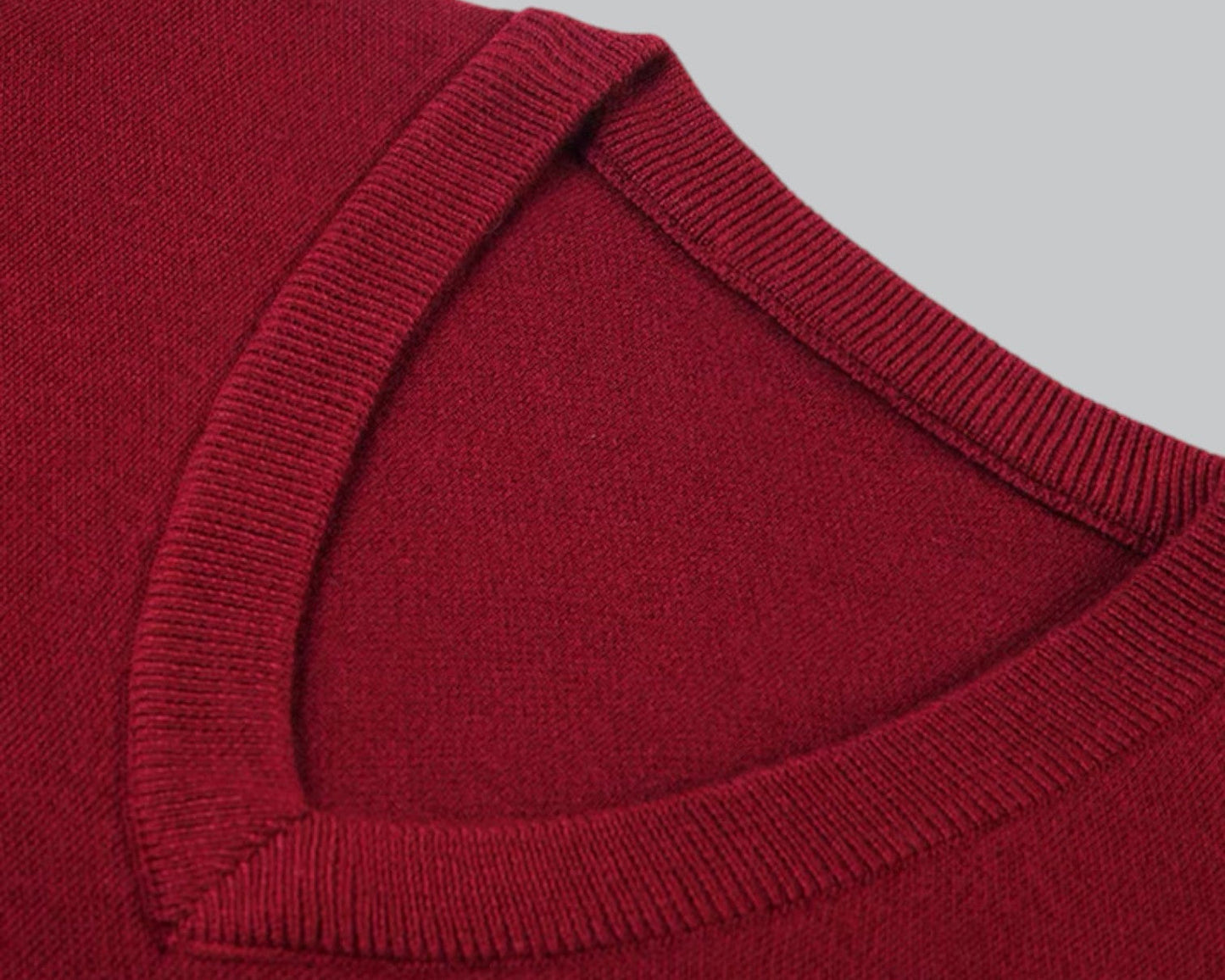 Mark - Heren Gebreide Mouwloze Trui Bodywarmer V-hals Klassiek & Gelaagd Comfort