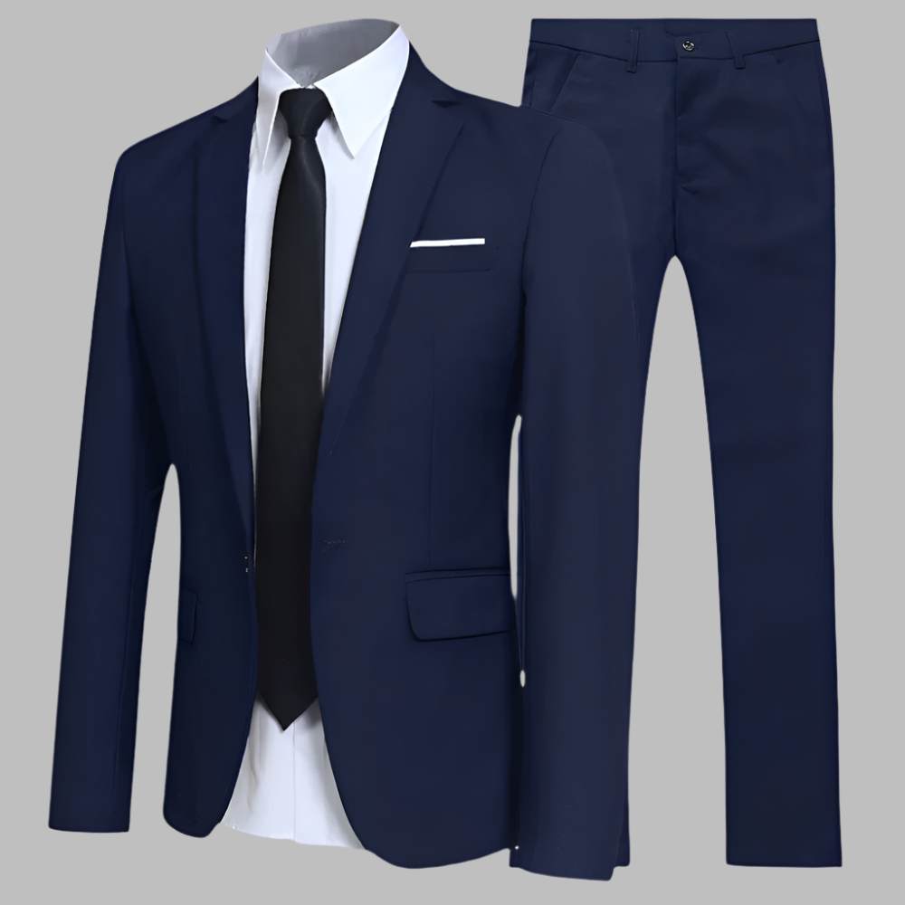 Lars - Klassiek Tweedelig Kostuum met Slim Fit Blazer en Pantalon
