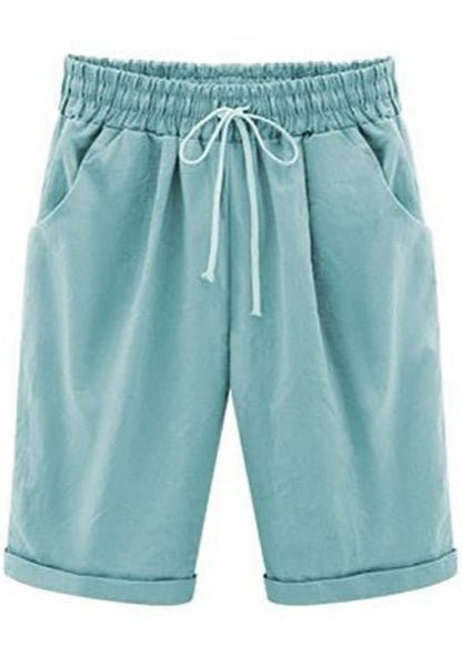 Nikki - Vrouwen Casual Zomer Vakantie Losse Katoenen Shorts Broek met Zakken en Koord