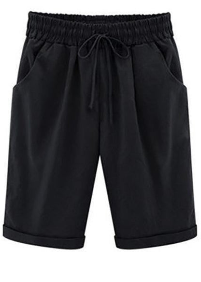 Nikki - Vrouwen Casual Zomer Vakantie Losse Katoenen Shorts Broek met Zakken en Koord