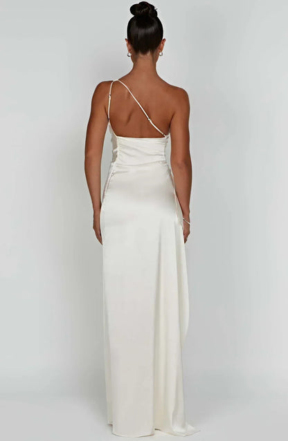 Sophia - One-Shoulder Satijnen Jurk