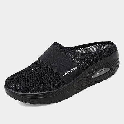 Ava - Zwarte Slip-On Mode Slippers