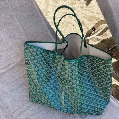 Lina - Elegante Ruime Schoudertas met Geometrische Prints voor Werk Avondjes Uit en Vakantie