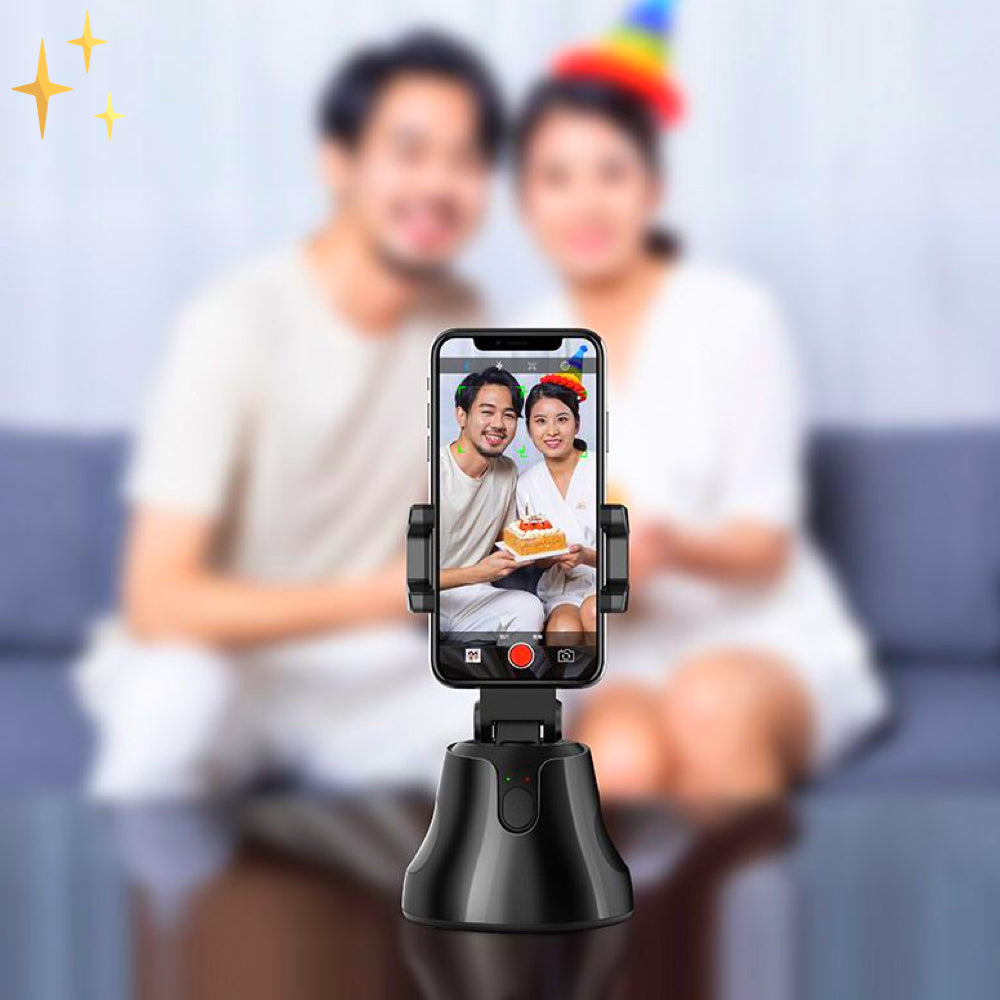 360 Graden Telefoon en Camera Houder die Automatisch Meedraait met je Bewegingen