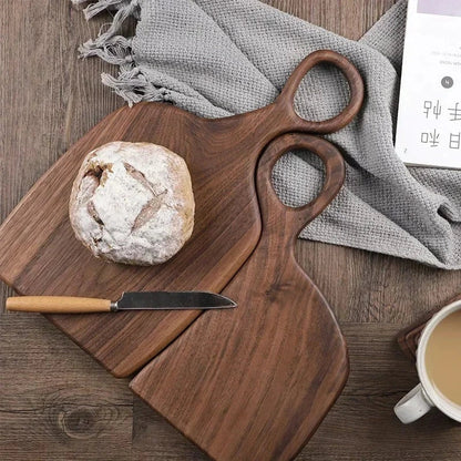 LoveBoards - 2 Pack Walnoot Houten Snijplanken in Elkaar Passend met Hang Gat Stijlvolle & Duurzame Keukenbenodigdheden