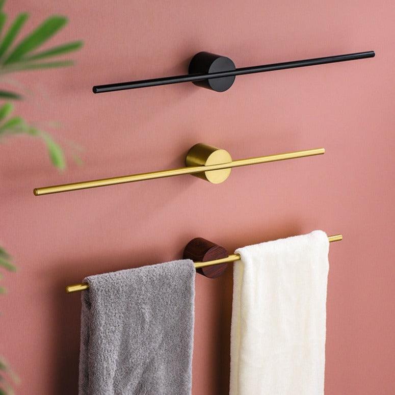 LuxeHang - Elegant Modern Verplaatsbaar Metalen Handdoekenrek zonder Boren