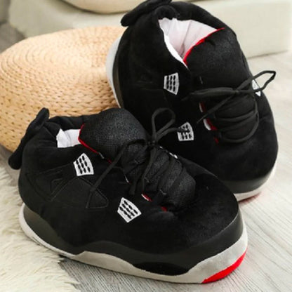 Grote Sneakers Sloffen in Hippe Gekleurde Designs met Anti-slip Onderkant voor Gezellige Comfort Thuis