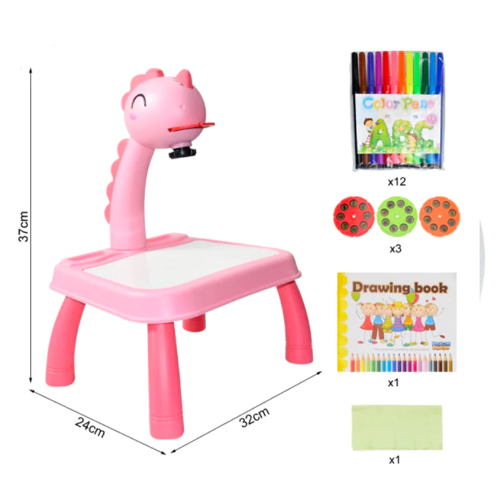 Projector Overtrek Tafel om te Leren Tekenen met 24 Schattige Sjablonen voor Kinderen
