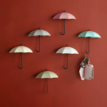 DutchLife Paraplu Muur Hangers met Plakrand om Nooit Meer je Sleutels Kwijt te zijn